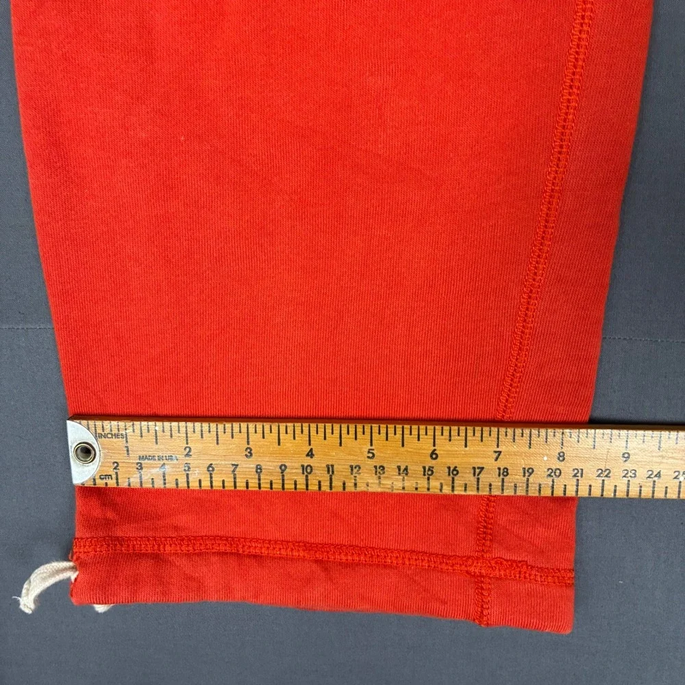 Polo Ralph Lauren Red Fleece Jogger Sweatpants Men's Size Large Open Hem